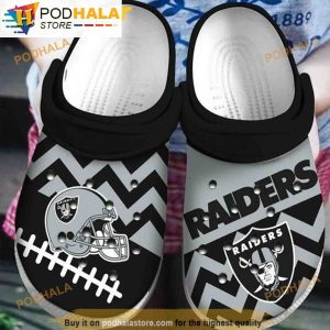 Oakland Raiders Shoes Funny 3D Funny Crocs