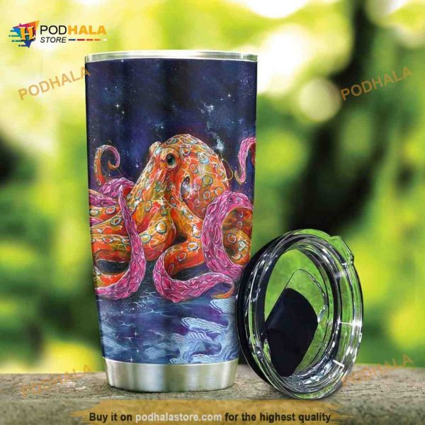 Octopus Ocean Gift Travel Coffee Tumbler All Over Print 3D