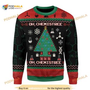 Oh Chemis Tree All Over Printed Funny Ugly Sweater