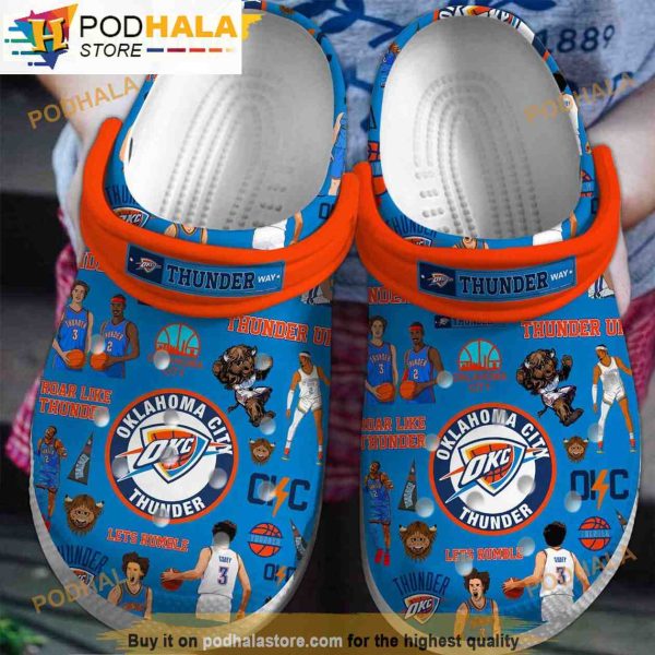 Oklahoma City Thunder Nba 3D Funny Crocs Clog Shoes