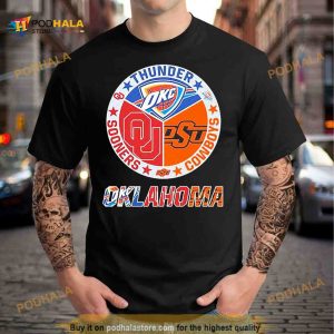 Oklahoma Sports Teams Thunder Cowboys And Sooners Shirt