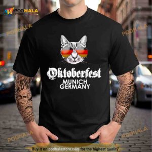 Oktoberfest Cat Munich Germany flag Shirt 2