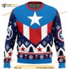 Old School Captain America Xmas Funny Ugly Sweater