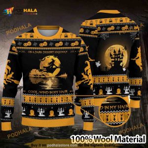 On A Dark Desert Highway Cool Wind In My Hair Ugly Christmas Sweater