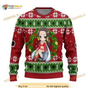 One Piece Boa Hancock Anime Ugly Xmas Wool Anime Christmas Sweater