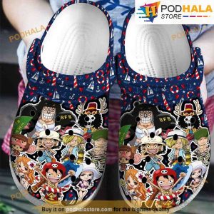One Piece Christmas 3D Funny Crocs