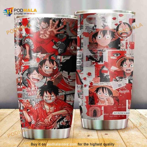 One Piece Monkey D. Luffy Coffee Tumbler All Over Print