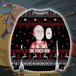 One Punch Man Anime Christmas Ugly Christmas Sweater