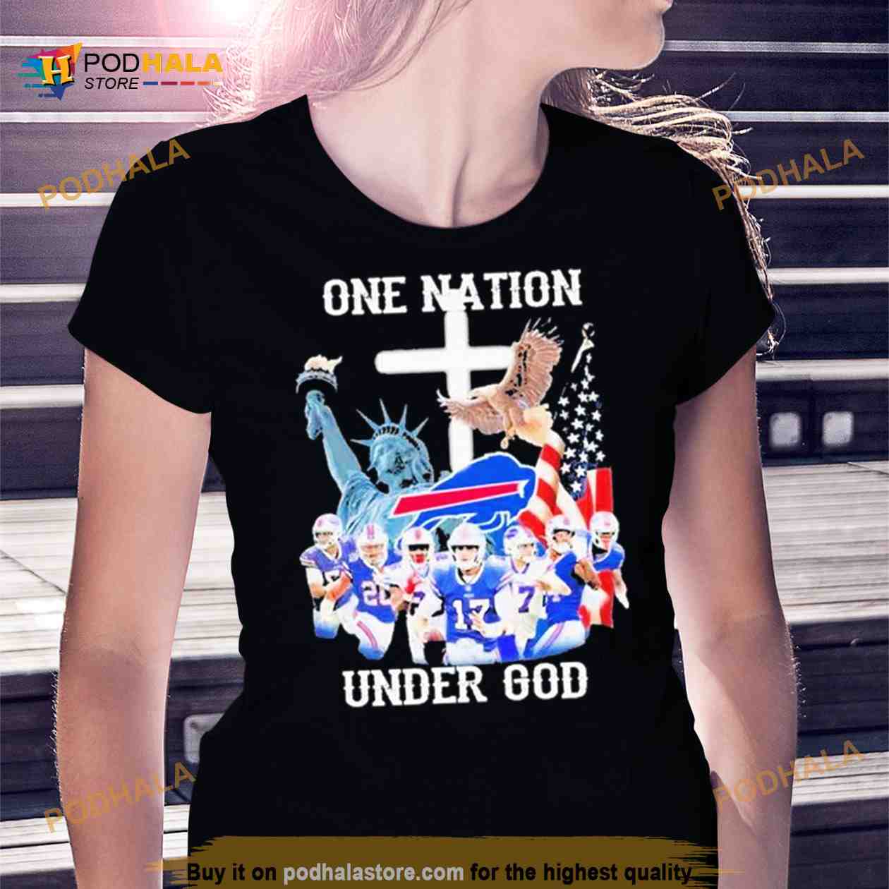 One nation under god Buffalo Bills 2023 T Shirt One nation under god Buffalo Bills 2023 T Shirt