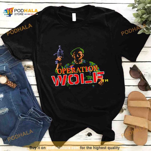 Operation Wolf Arcade Title Screen Shirt
