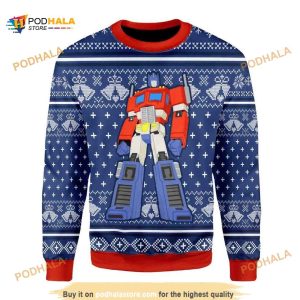 Optimus Prime All Over Printed Funny Ugly Sweater