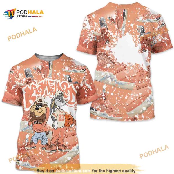 Orange Brotherhood Bunny Tazmanian 3D Shirt