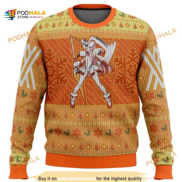 Orange Darling In The Franxx Anime Strelizia Ugly Wool Funny Ugly Sweater