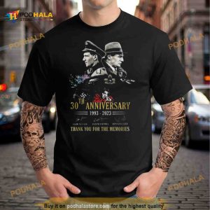 Original 30th Anniversary 1993 2023 Schindler's List Thank You For The Memories signatures Shirt 2