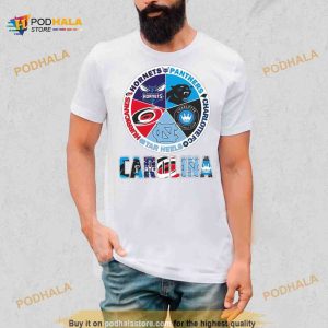 Original carolina Sport team Carolina Hornets Panthers Charlotte Fc Tar Heels and Hurricanes Shirt