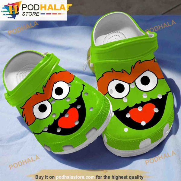 Oscar The Grouch Muppet 3D Funny Crocs