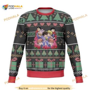 Ouran High School All Over Printed Funny Ugly Sweater