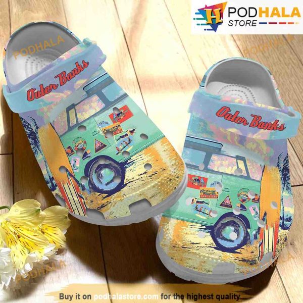 Outer Banks Blue 3D Funny Crocs