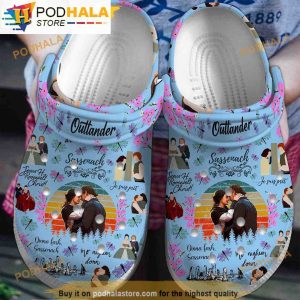 Outlander Movie Blue 3D Funny Crocs Clogs
