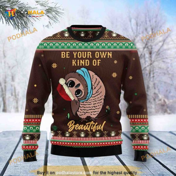 Owl Beautiful All Over Printed Funny Ugly Sweater