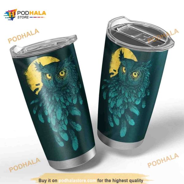 Owl By Vanishing Night Gift Travel Coffee Tumbler