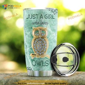 Owl Jewelry Style Stainless Steel Cup Coffee Tumbler