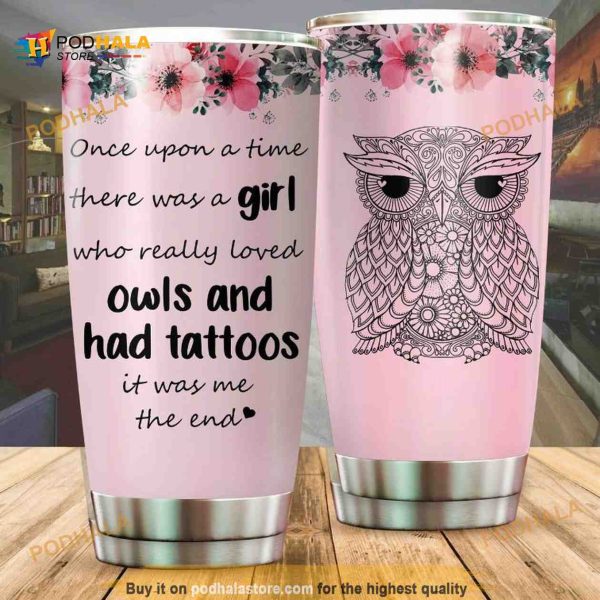 Owl Leave A Little Sparkle Wherever You Go 2 Coffee Tumbler