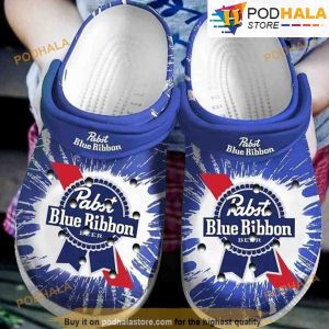 Pabst Blue Ribbon Beer 3D Funny Crocs