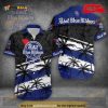 Pabst Blue Ribbon Hawaiian Shirt, Tropical Coconut Tree Beach Vacation Gift Aloha Shirt