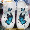 Painting Blue Butterfly 3D Funny Crocs