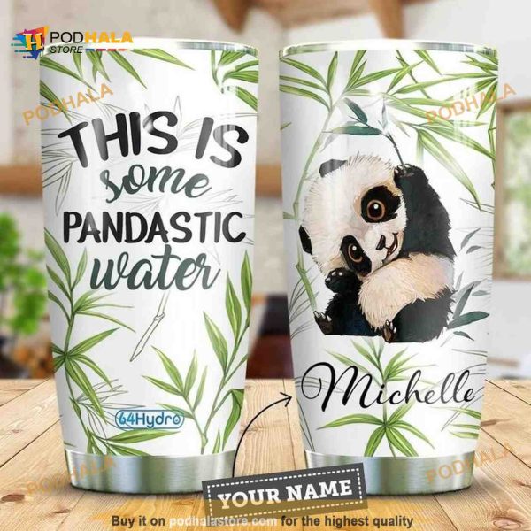 Panda Personalized This Is Some Pandastic Water Coffee Tumbler