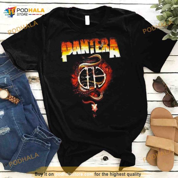 Pantera Snake Skeleton T Shirt