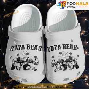 Papa Bear For Fathers Day 3D Funny Crocs