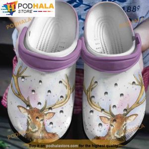 Paradise Of Deer Thanksgiving 3D Funny Crocs