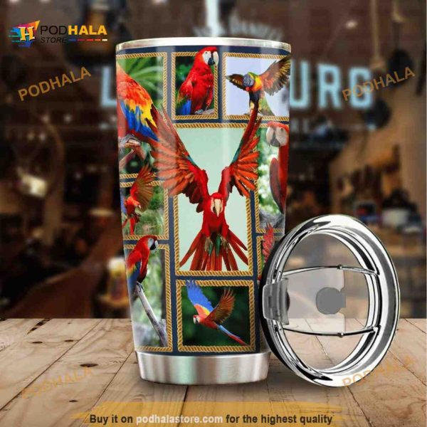 Parrot Stainless Steel Cup Coffee Tumbler