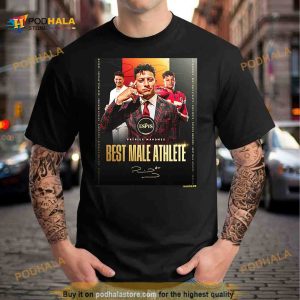 Patrick Mahomes The Best Male Athlete The ESPYS 2023 Signature T Shirt 2