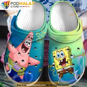 Patrick Star And Spongebob 3D Funny Crocs Slippers