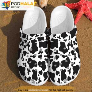 Pattern Skin Dairy Farmer Cow 3D Funny Crocs