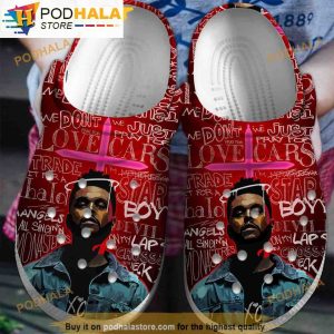 Pattern The Weeknd 3D Funny Crocs