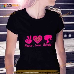 Peace Love Barbie SVG Pink Barbie Girl Shirt 2