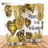 Peace Love Rottweiler Stainless Steel Cup Coffee Tumbler