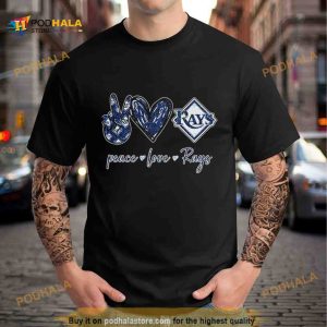 Peace Love Tampa Bay Rays Diamond 2023 Shirt 2