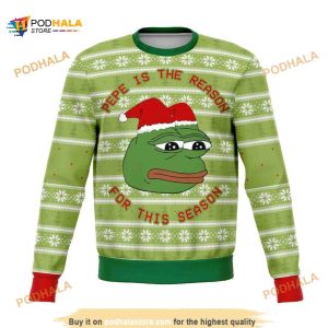 Pepe The Frog Dank All Over Printed Funny Ugly Sweater