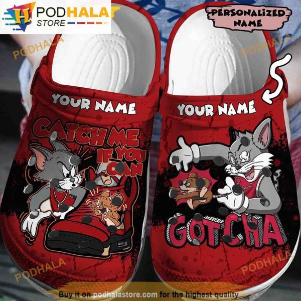 Personalized 3D Tom And Jerry 3D Funny Crocs