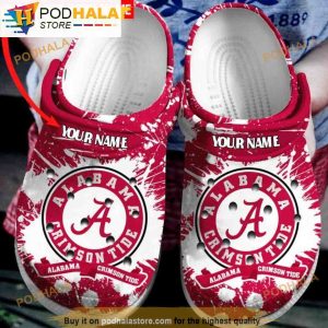 Personalized Alabama Football 3D Funny Crocs Clog Shoes