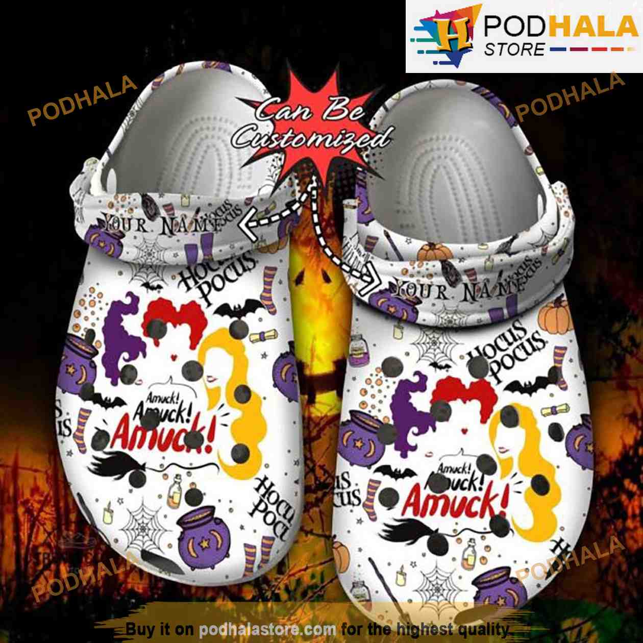 Personalized Buffalo Bills Horror Friends Crocs Halloween