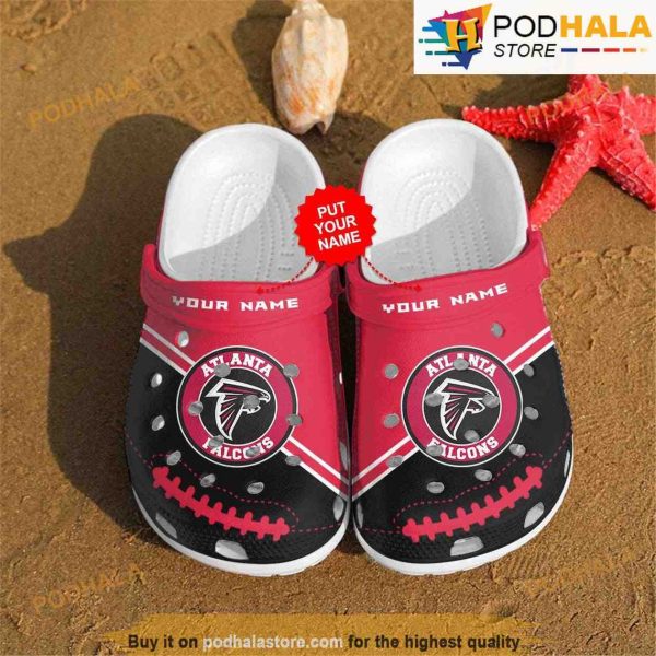Personalized Atlanta Falcons 3D Funny Crocs Crocband Shoes