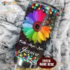 Personalized Autism Sunflower Funny Flower Faith Hope Love Custom Coffee Tumbler