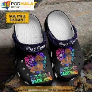 Personalized Beautiful Dachshund 3D Funny Crocs Slippers