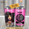 Personalized Black Woman Recipe 1cup 100 Strong Custom Coffee Tumbler
